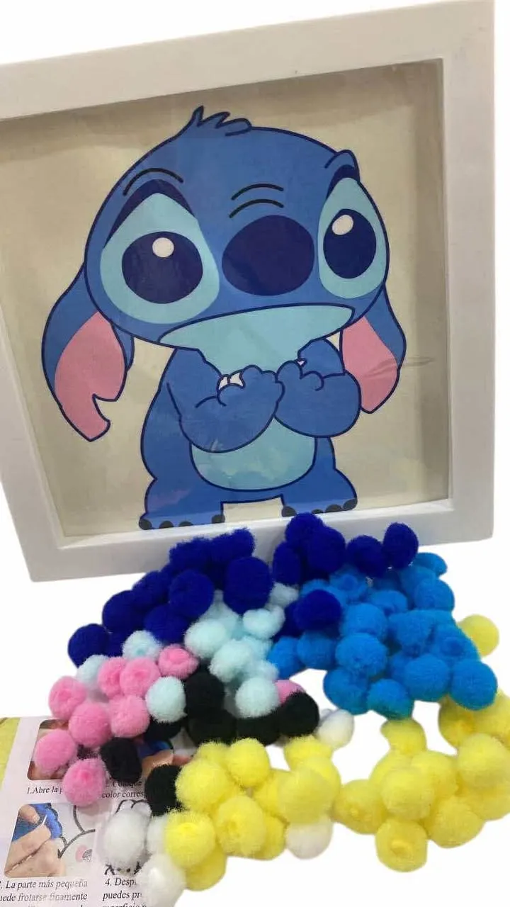 kit toile art de peinture PON PON PM