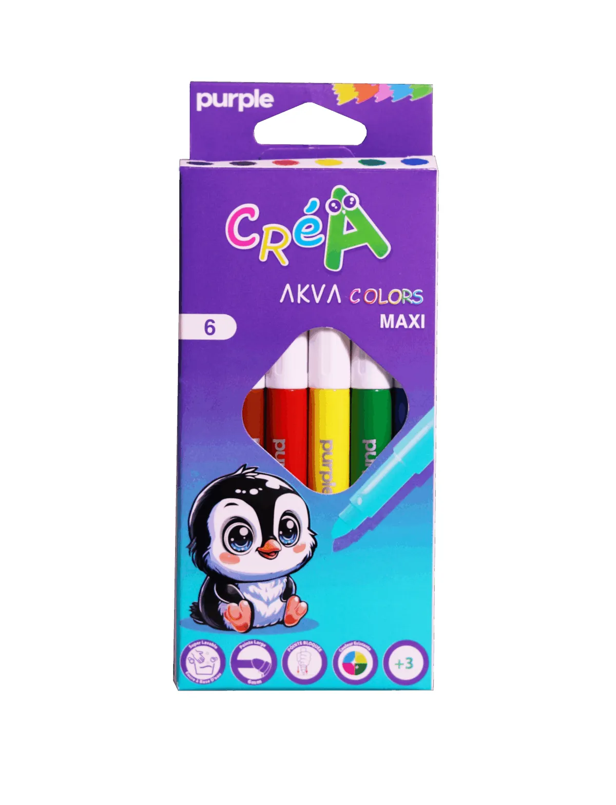 FEUTRE DE 6 CREA MAXI PURPLE