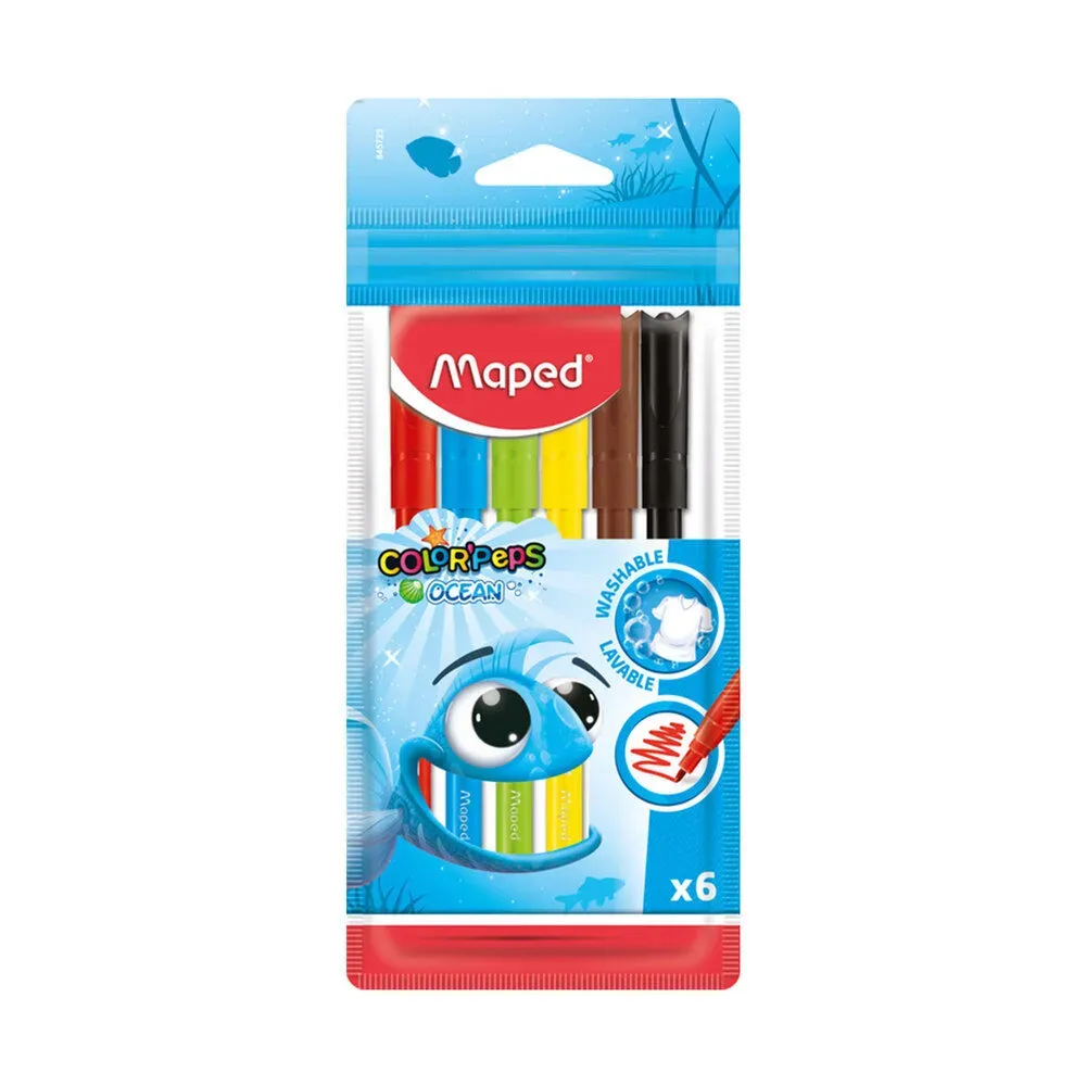 POCH DE 6 FEUTRE OCEN MAPED