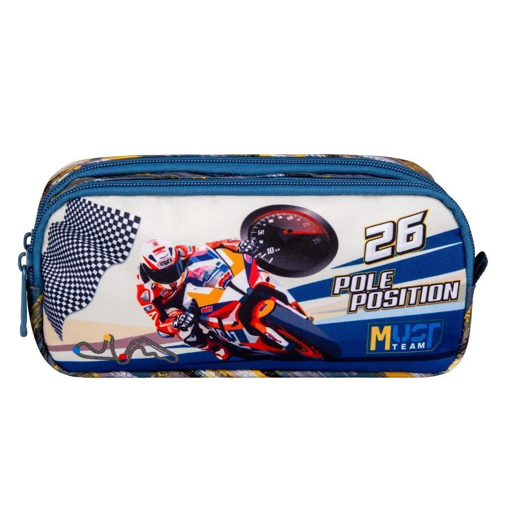 Trousse scolaire Barrel Must Team Pole Position 2 étuis
