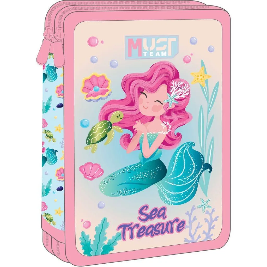 Trousse scolaire double remplie Must Team Sea Treasure