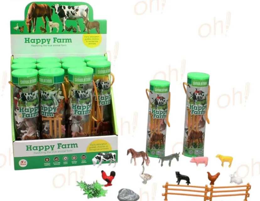 Set éducatif “Happy Farm” – Animaux de la ferme avec accessoires