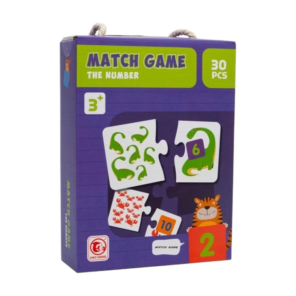 Jeu éducatif d’association des nombres avec cartes illustrées – 30 pièces