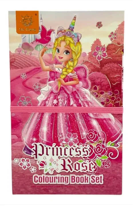 COLORING BOOK SET PRINCESS ROSE