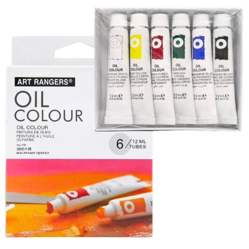 OIL COLOUR 6 TUBES ART RANGERS