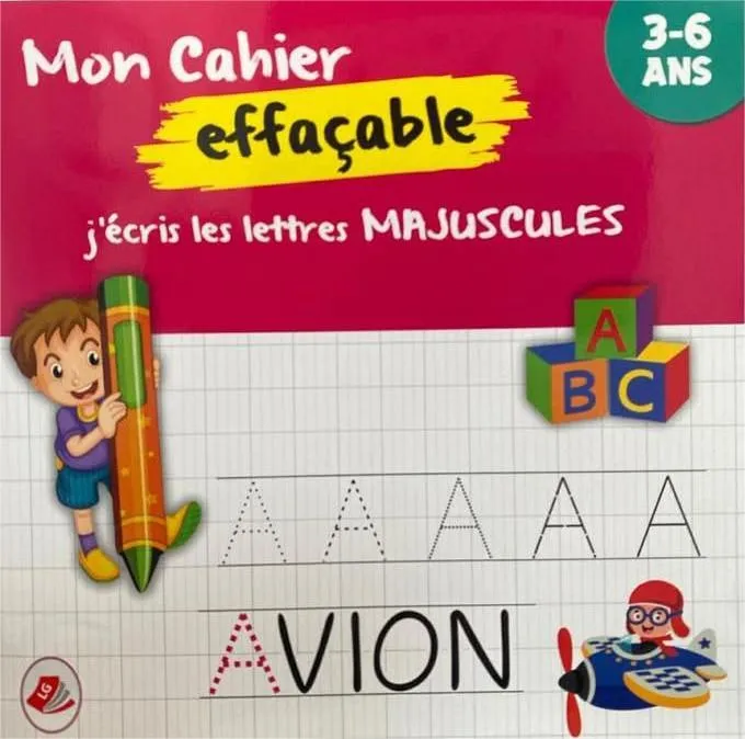 Mon cahier effaçable -majuscules