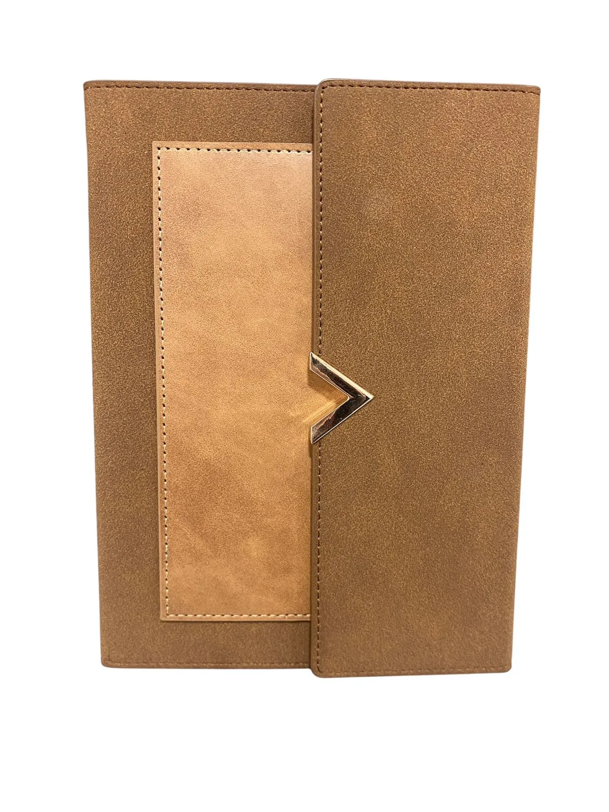 Bloc-notes style portefeuille marron élégant