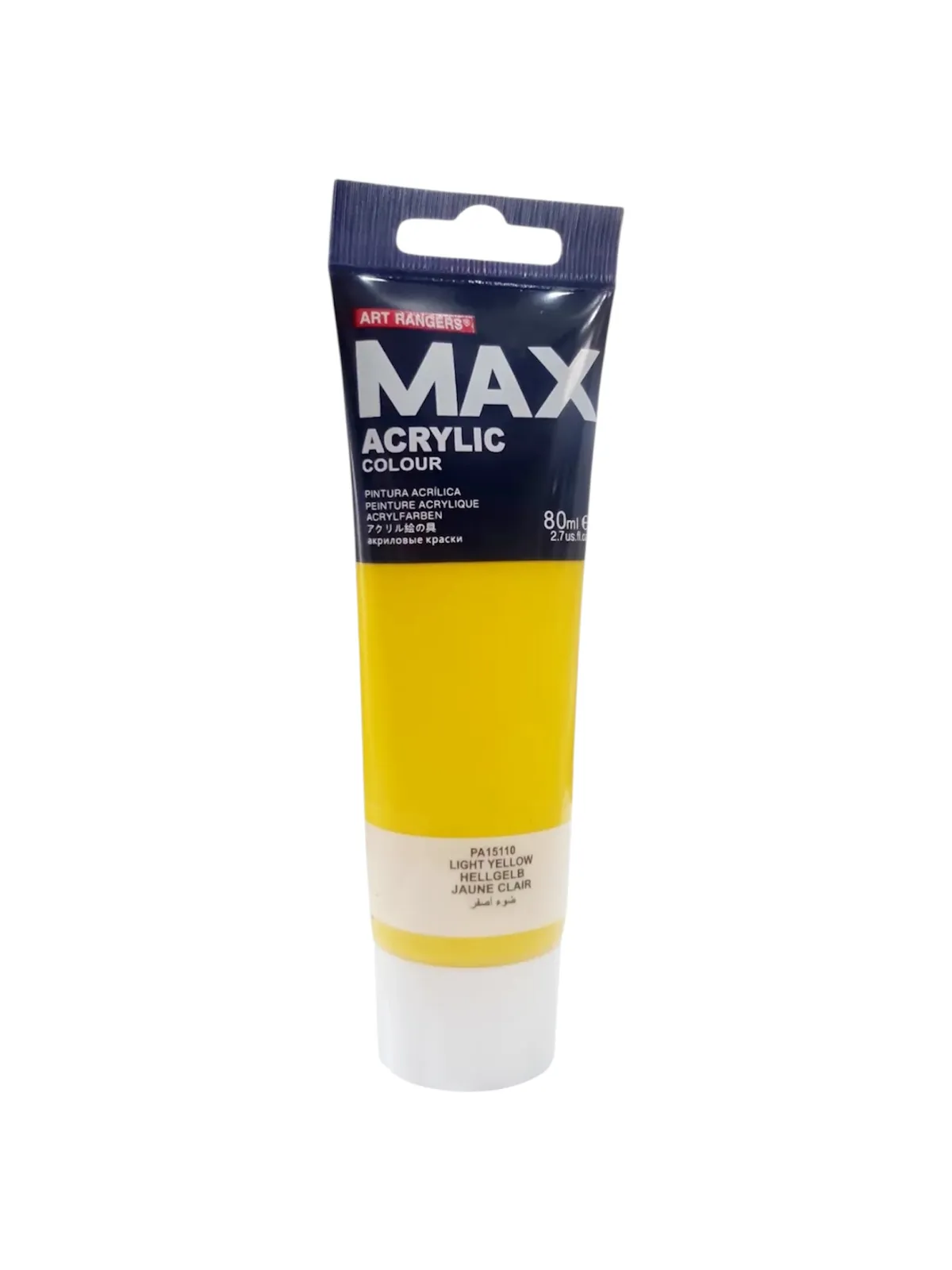 Tube Acrylique 80ml jaune clair