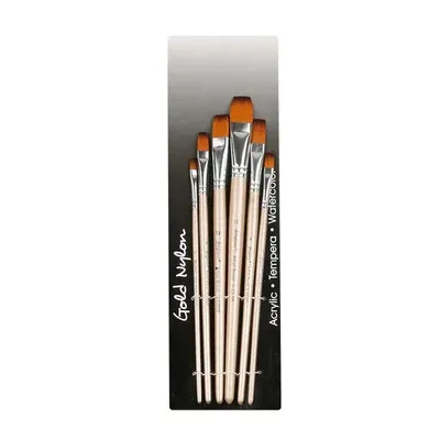 POCHETTE 6 PINCEAUX PLAT GRAND FORMAT