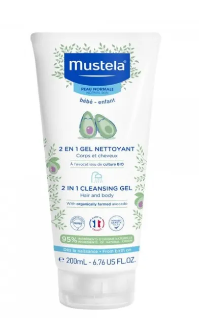 MUSTELA GEL NETTOYANT 2EN1 CHEVEUX ET CORPS 200ML