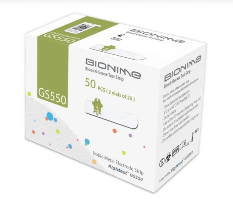 bionime bandelette 50 pieces de test de glycémie