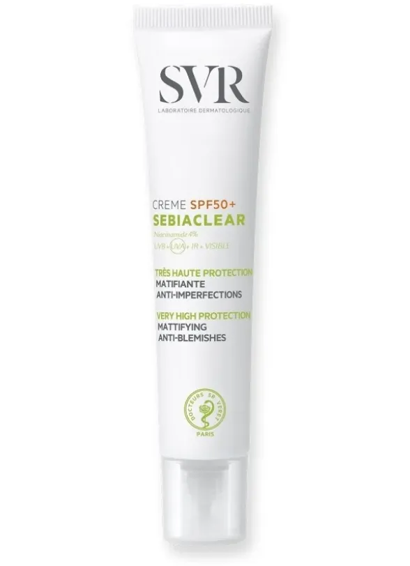 SVR SEBIACLEAR ECRAN CREME SPF50 MATIFIANTE ANTI-IMPERFECTIONS