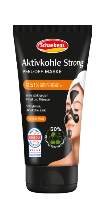 Masque peel-off fort à charbon actif Schaebens