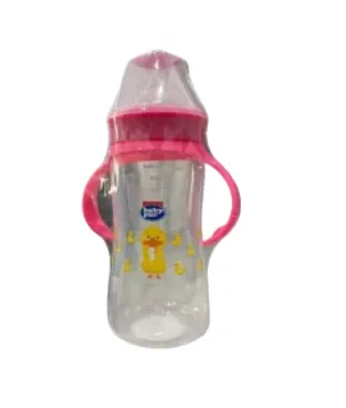 BABY PUR - BIBERON PP MAXI LARGE AVEC ANSES ET COUVERCLE TORSADE 360ML