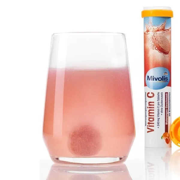 Vitamine C, 20 Comprimés Effervescents, Mivolis