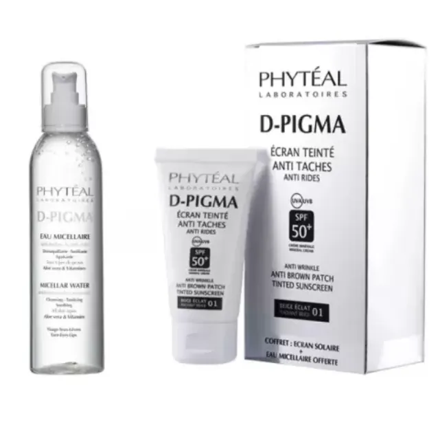 PHYTEAL DPIGMA ECRAN TEINTE BEIGE ECLAT SPF50+EAU MICELLAIRE A L'ALOE VERA 150ML (OFFERTE)
