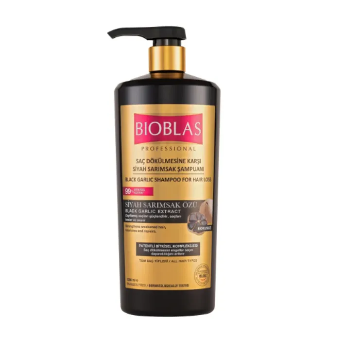 BIOBLAS SHAMPOOING A L'AIL NOIR 1 LITRE