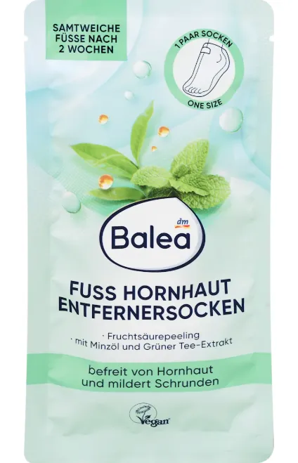 Balea Chaussettes masque pour les pieds, éliminateur de callosités