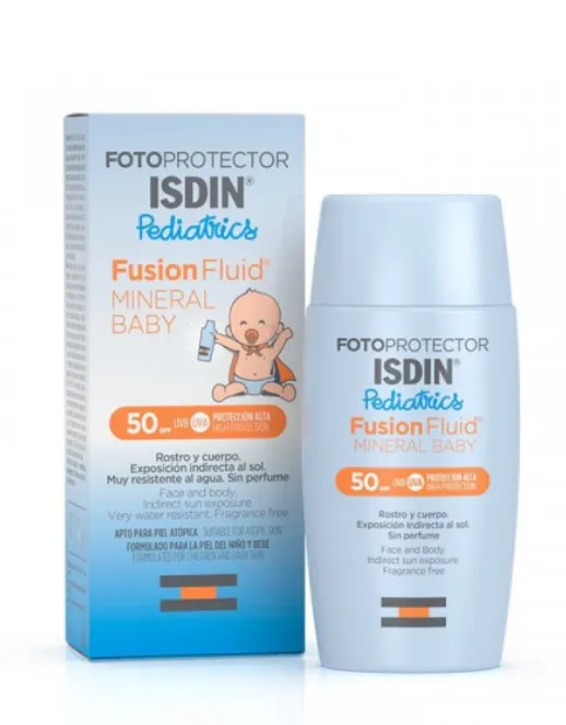 ISDIN ÉCRAN SOLAIRE MINERAL BABY SPF50+ 50ML
