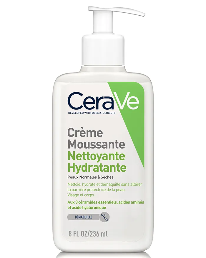Crème Moussante Nettoyante Hydratante