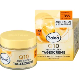 Balea Crème visage Q10 Crème de jour protectrice anti-rides SPF30