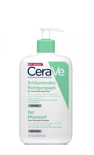 CeraVe Foaming Cleanser Gel, 473 ml