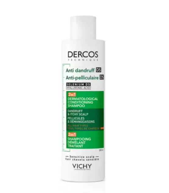VICHY DERCOS SHAMPOOING 2EN1 ANTI PELLICULAIRE DS ET DEMELANT 200ML