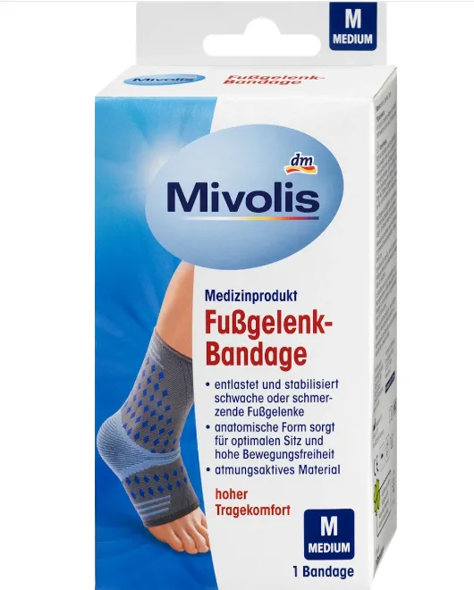 Mivolis Fussgelenk-Bandage M, 1 St