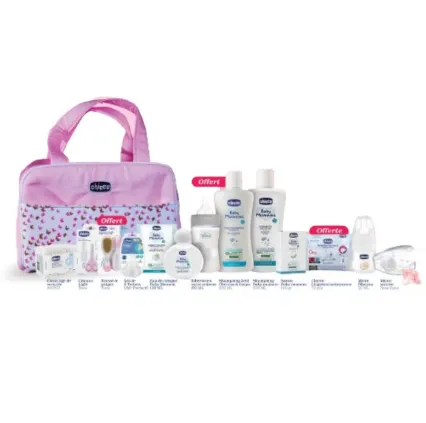 CHICCO Sac de Maternité 12 articles + Sac Offert (Rose)
