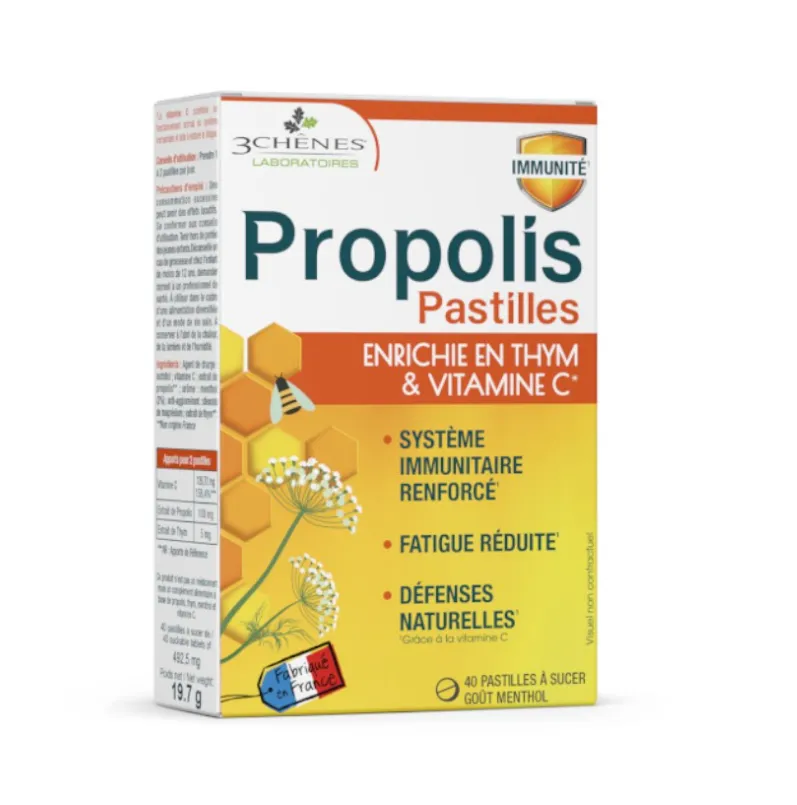 PROPOLIS PASTILLES ADOUCISSANTES & FORTIFIANTES DE 3 CHÊNES