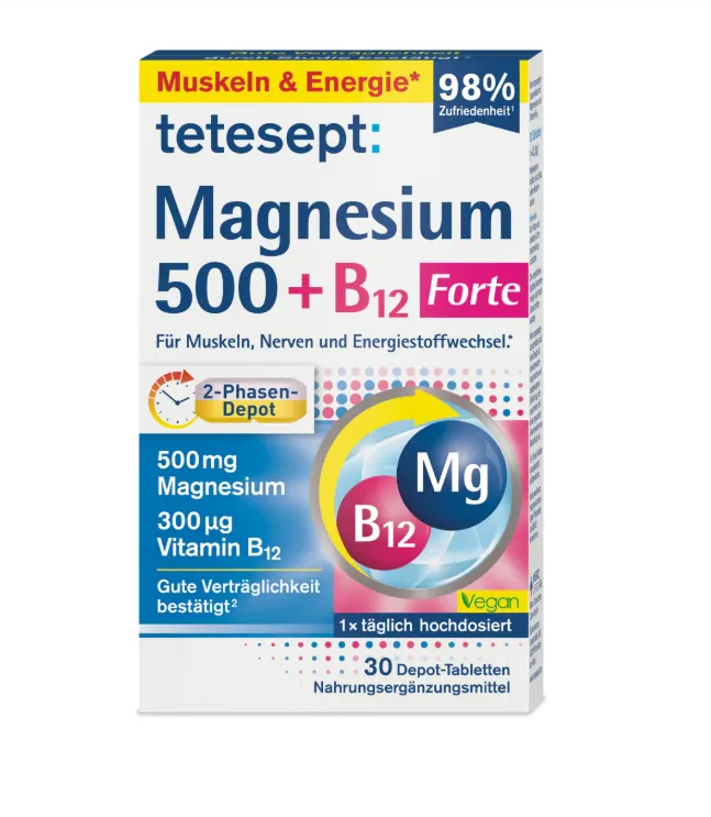 tetesept Magnesium 500 + B12 Forte