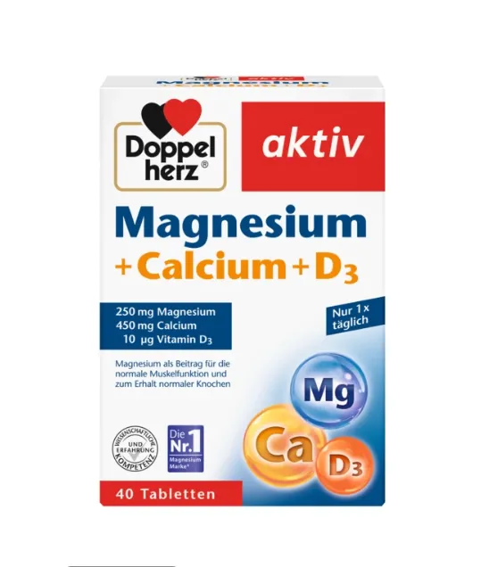 Doppelherz aktiv Magnesium + Calcium + D3