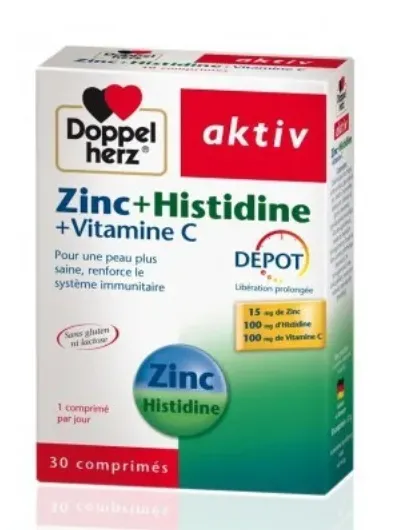 AKTIV ZINC+HISTIDINE+VITAMINE C 30 COMPRIMES