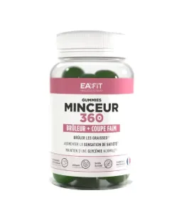 Eafit minceur 360 Brûleur + Coupe faim 60 gummies