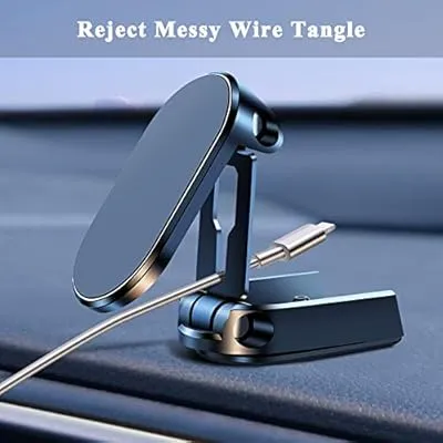 Magnetic Car Phone Holder – 720° Rotating