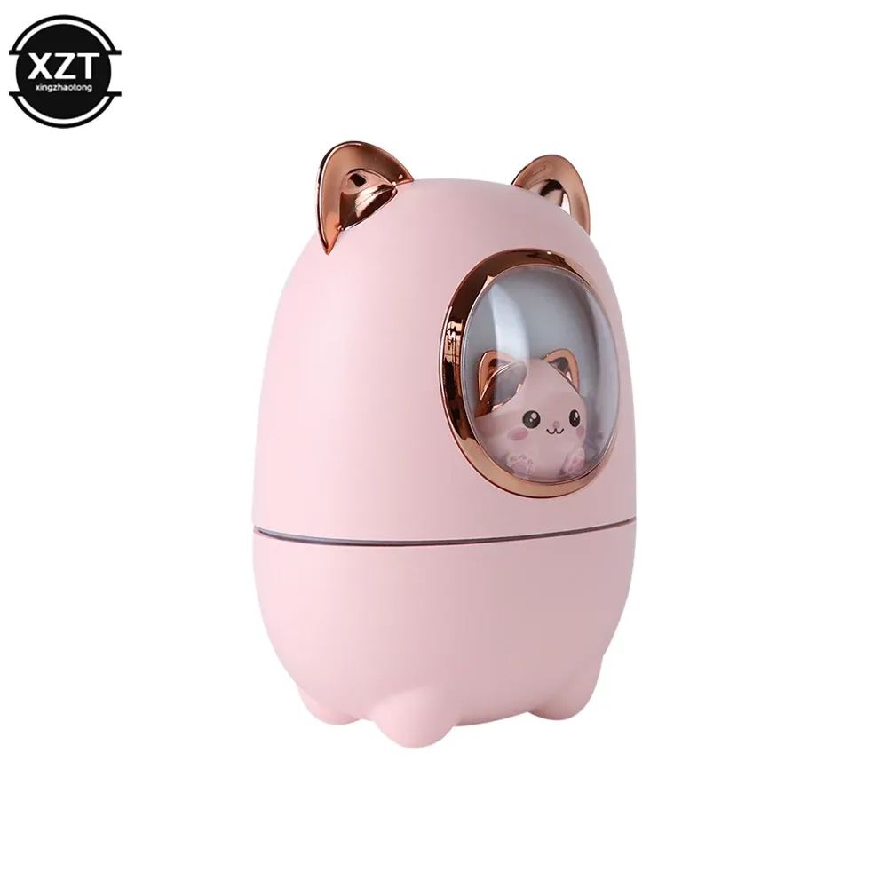 Cartoon Cat Air Humidifier Cute Silent USB Recharging Diffuser Aroma