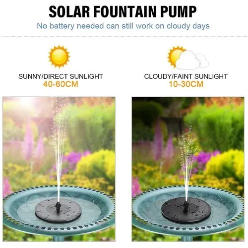 Fontaine Solaire Extérieur Flottante