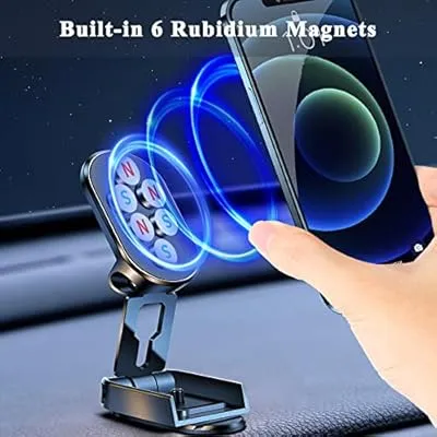 Magnetic Car Phone Holder – 720° Rotating