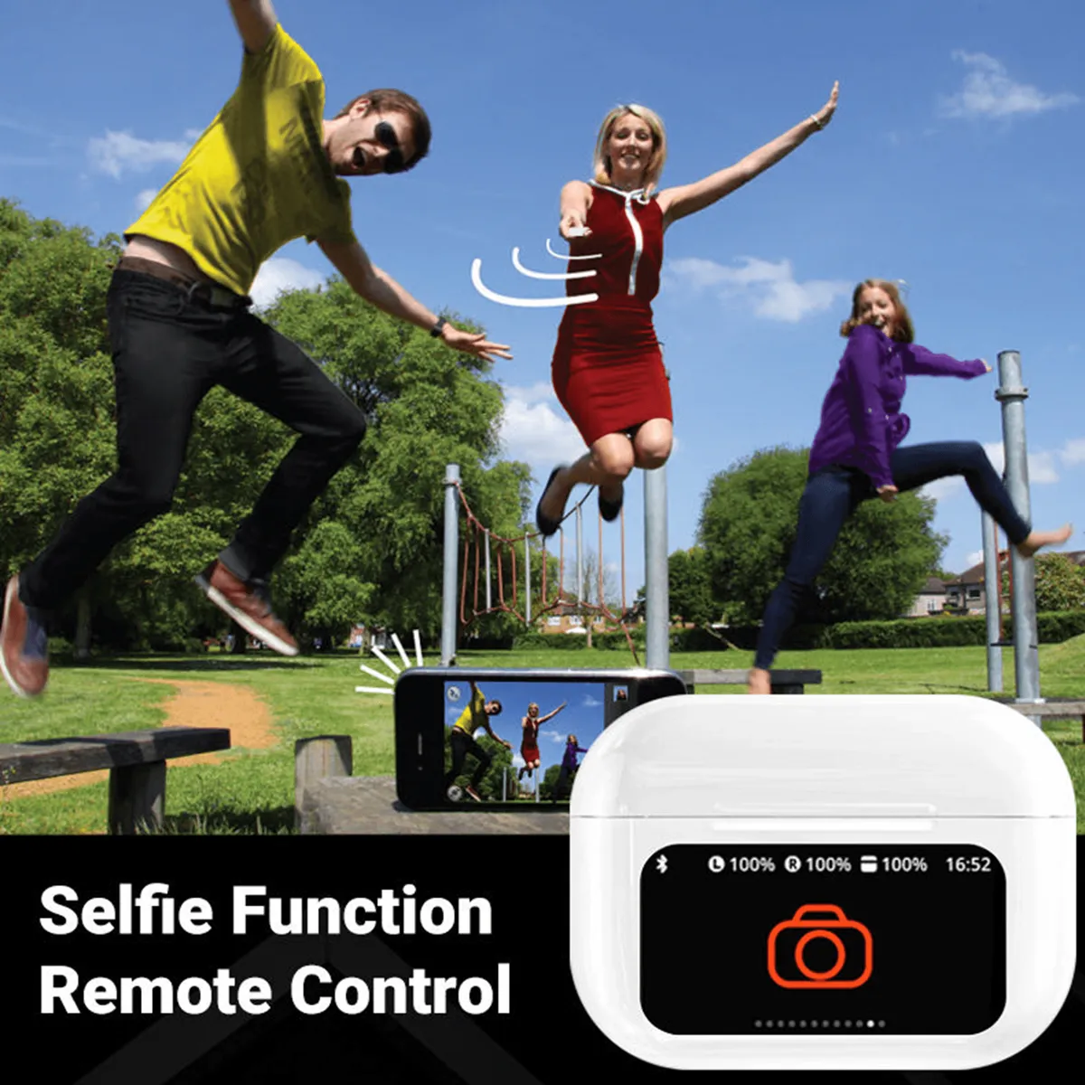 A10 Pro Earphone Touch Screen Wireless Bluetooth 5.4 Headphone ANC/ENC