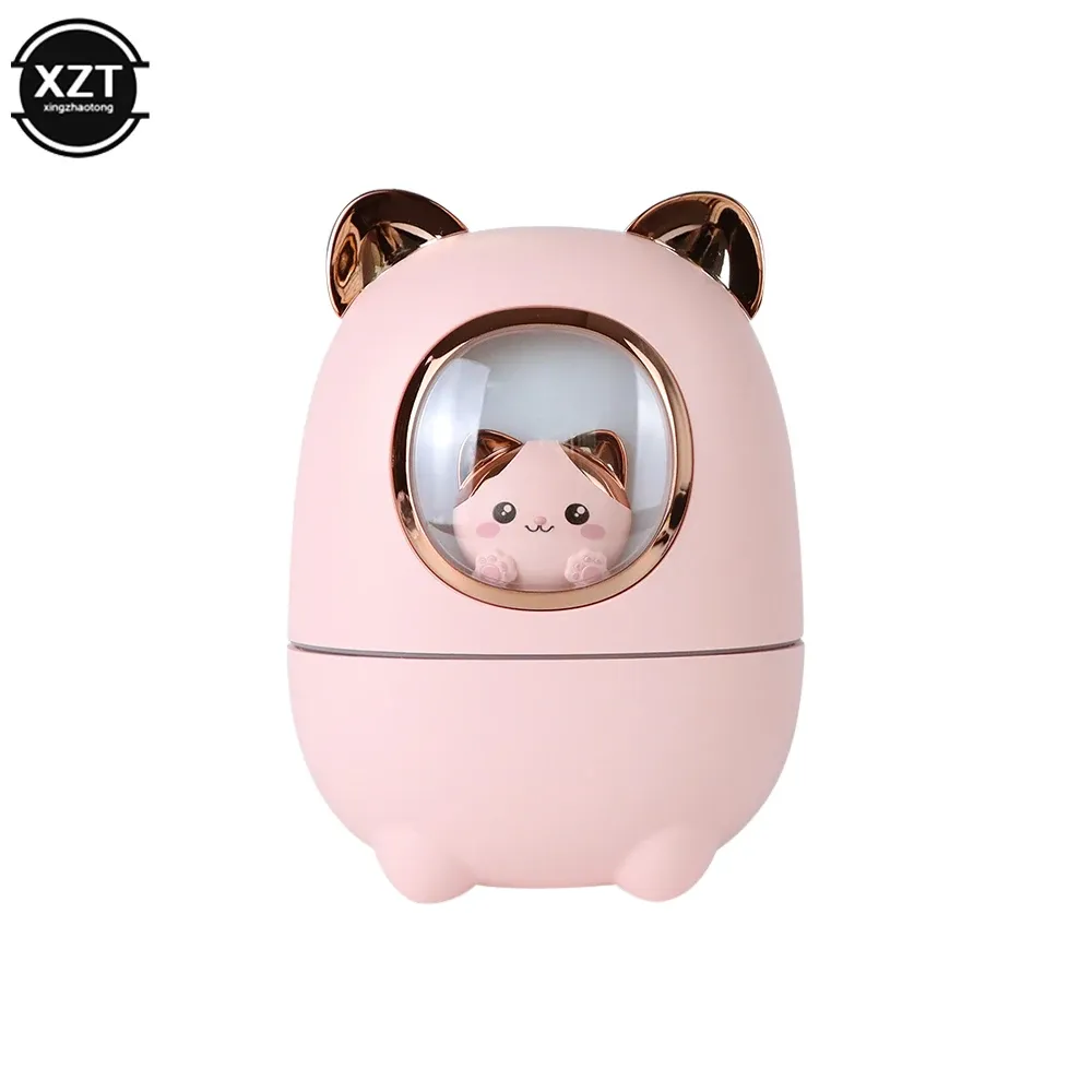 Cartoon Cat Air Humidifier Cute Silent USB Recharging Diffuser Aroma