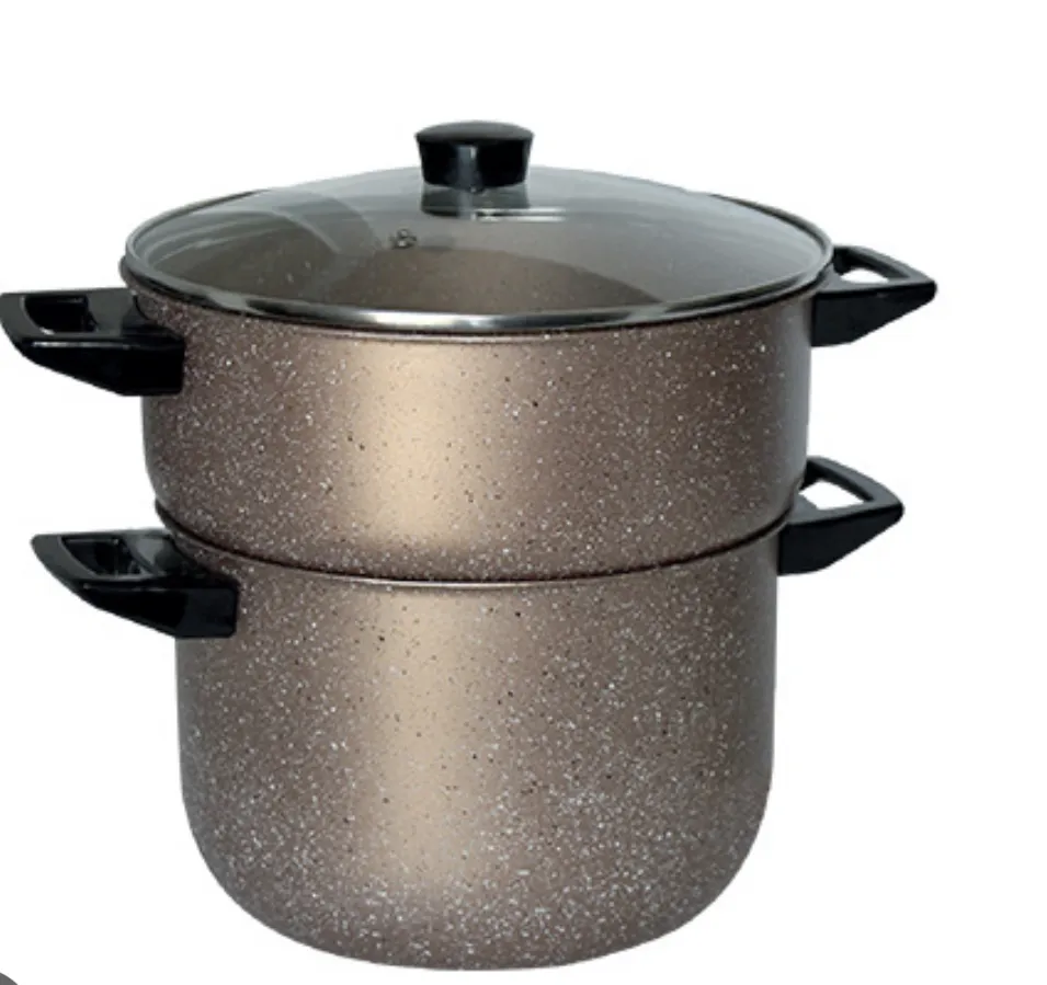 Batterie de cuisine Cook'art 15 pièces - Granite - Gold