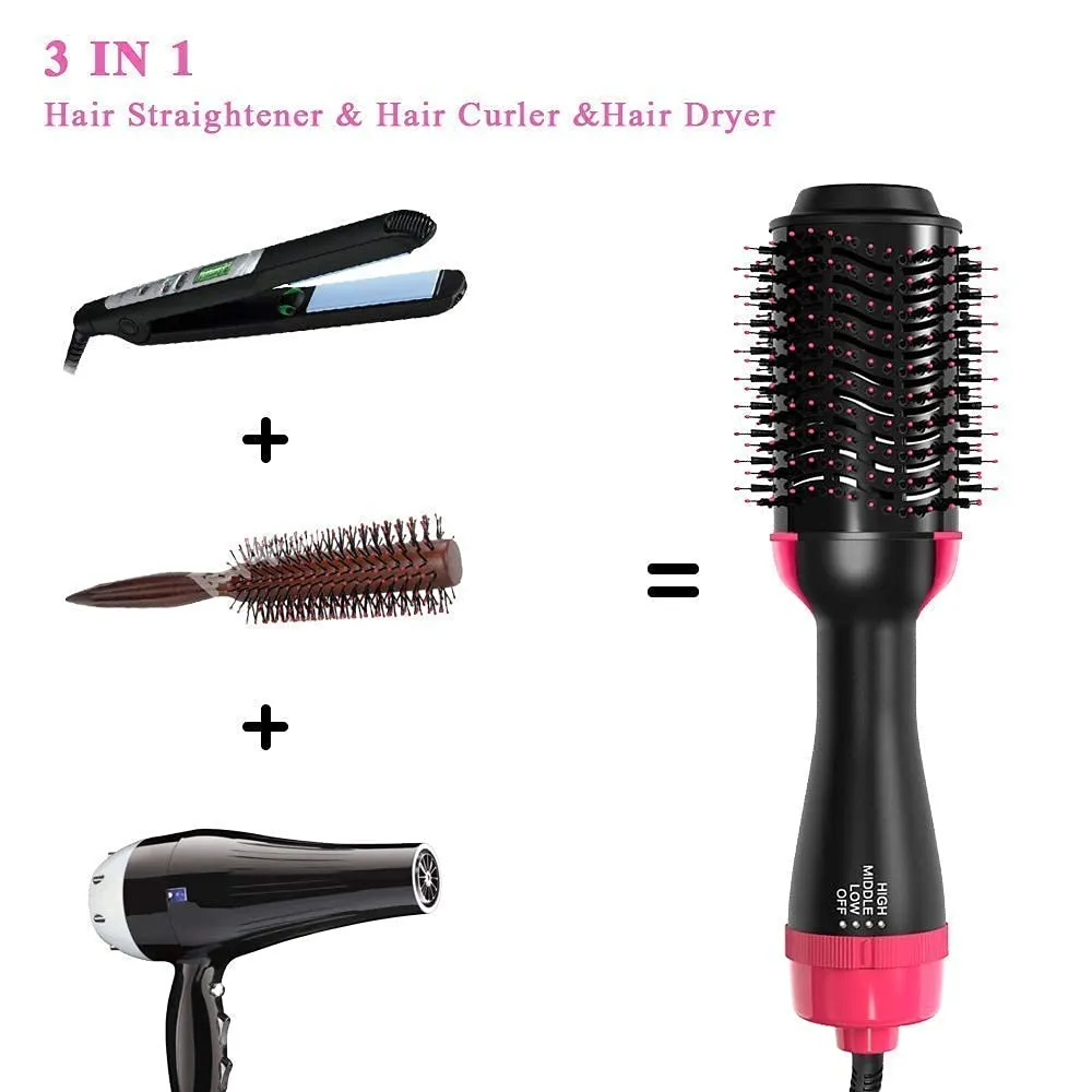 Hair Dryer and Styler - Hot Air Brush - 1500W - One Step