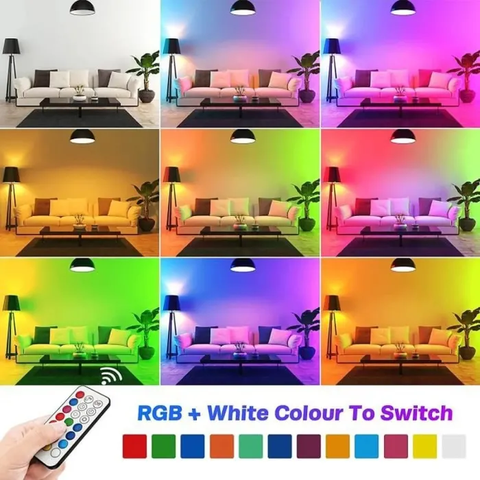 Lampe Led RGB 16couleurs – E27 - avec Télécommande