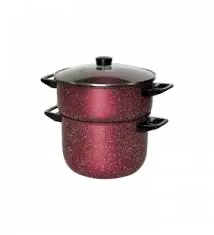 Batterie de cuisine Cook'art 14 pièces - Granite - Rouge