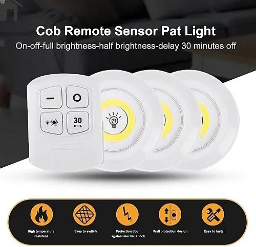 Lot de 3 Spots Led Sans Fil avec Télécommande