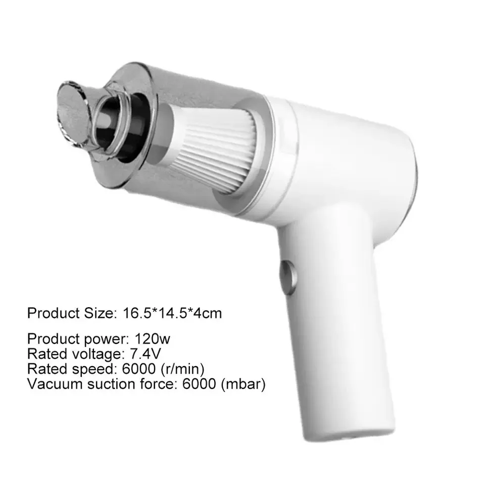 Aspirateur de Voiture Sans Fil 2000 mAh