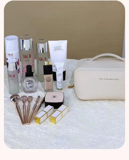 Trousse de maquillage grande capacité pour femme