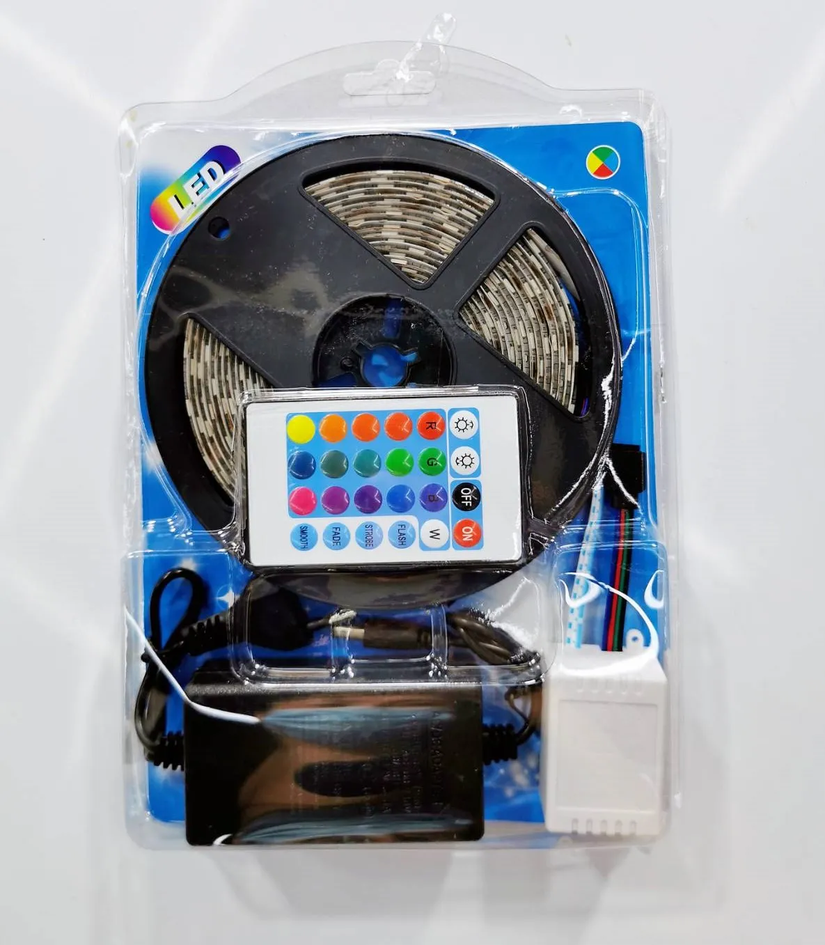 ROULEAU LED RGB 12V LED 5M AVEC COMMANDE