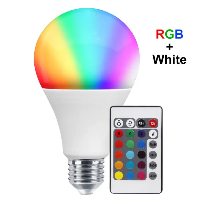 Lampe Led RGB 16couleurs – E27 - avec Télécommande
