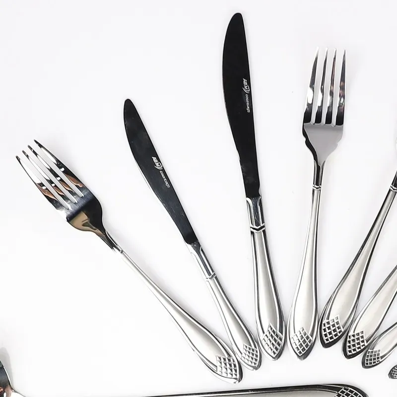 Coffret Ménagère 125 Pièces en Inox 18/10 Carré - ABM